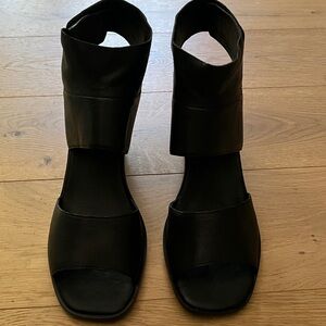 Eileen Fisher Black Heeled Sandals